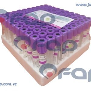 TUBO TAPA MORADA (13x100)mm 3,6mL K3 VIDRIO FAP